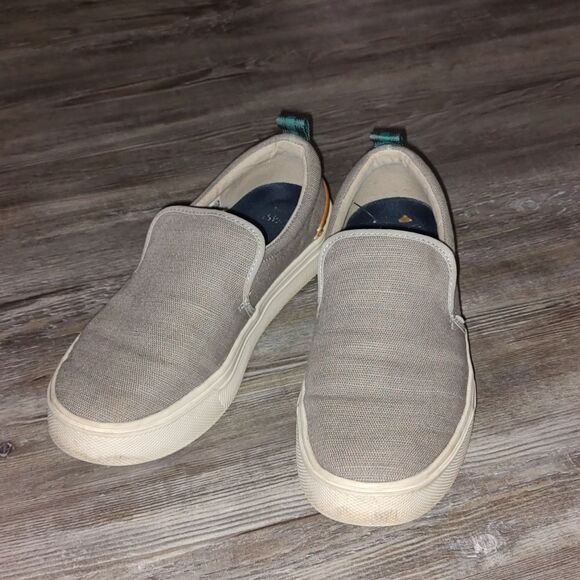 Toms Men's  GrayTRVL LITE  Slip on Casual shoe Sz 7  EUC - Picture 1 of 6